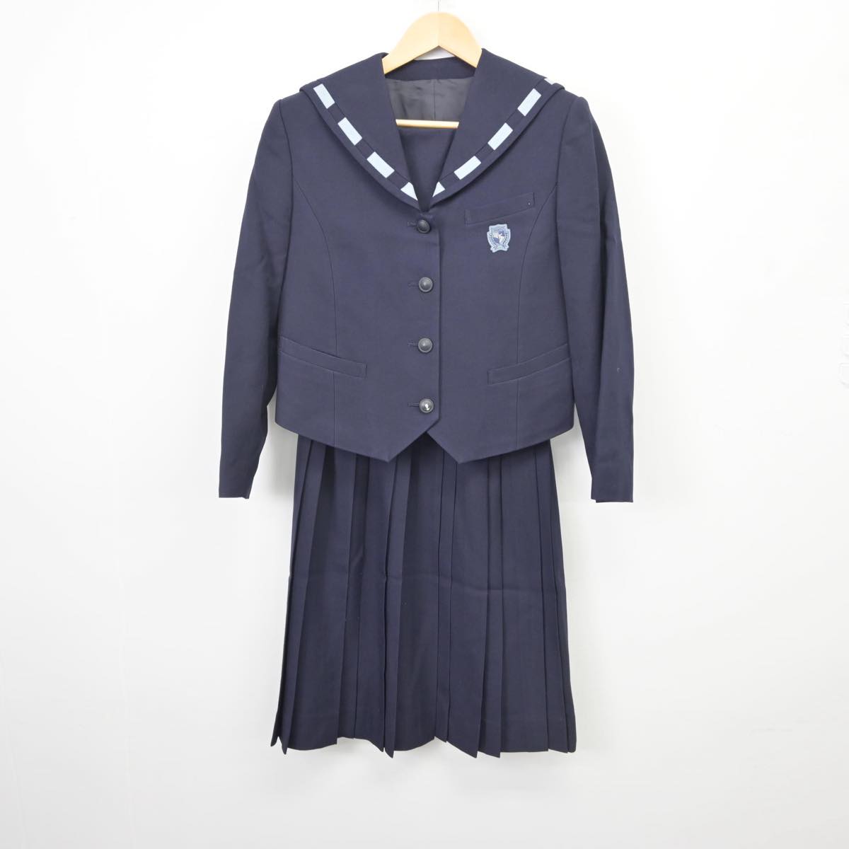 中古制服】長崎県 鶴鳴学園長崎女子高等学校 女子制服 2点（セーラー服 