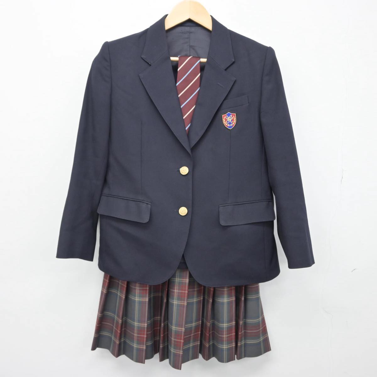 中古】東京都 山崎高等学校 女子制服 3点（ブレザー・スカート）sf029191 | 中古制服通販パレイド