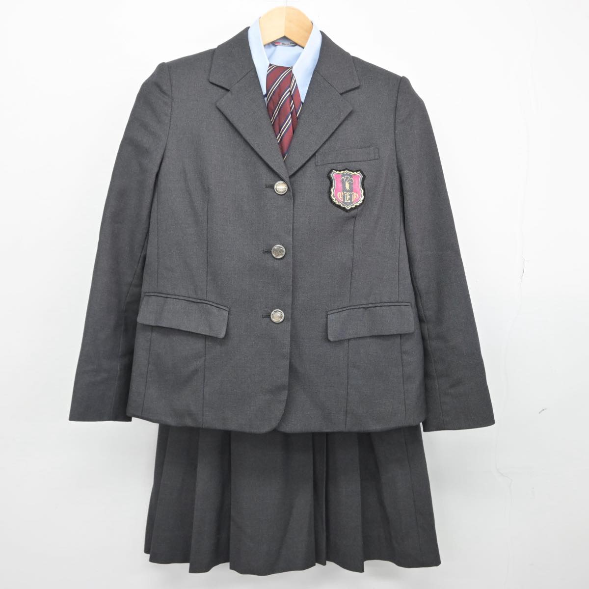 中古】千葉県 千葉英和高等学校 女子制服 5点（ブレザー・ニット・シャツ・スカート）sf029642 | 中古制服通販パレイド