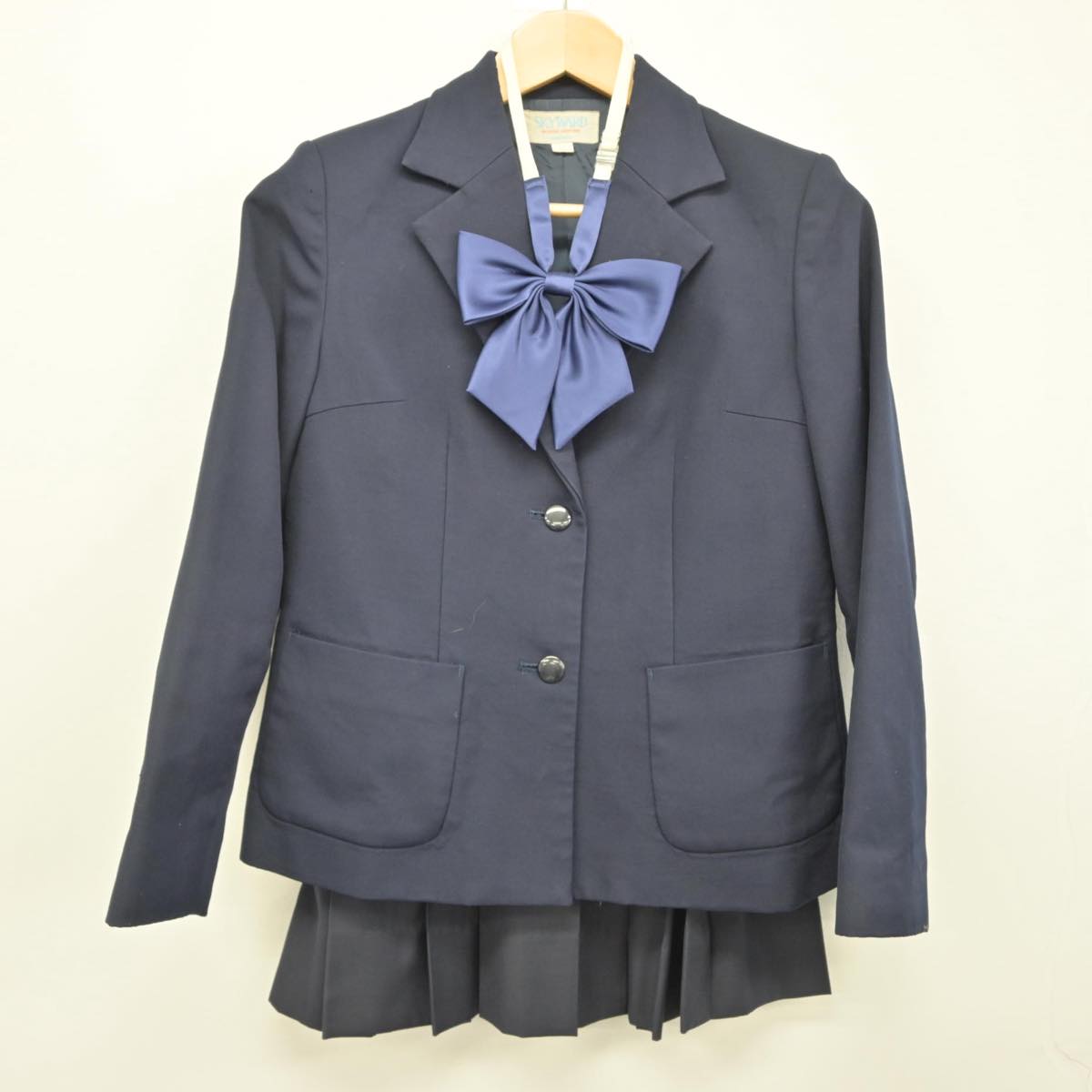 【中古】群馬県 渋川女子高等学校 女子制服 5点（ブレザー・ベスト・スカート）sf030066