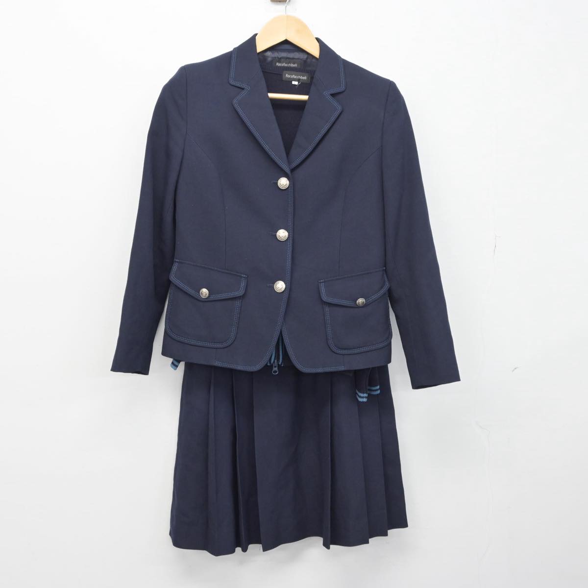 【中古】広島県 広島女学院中学高等学校 女子制服 6点（ブレザー・ニット・スカート）sf030598