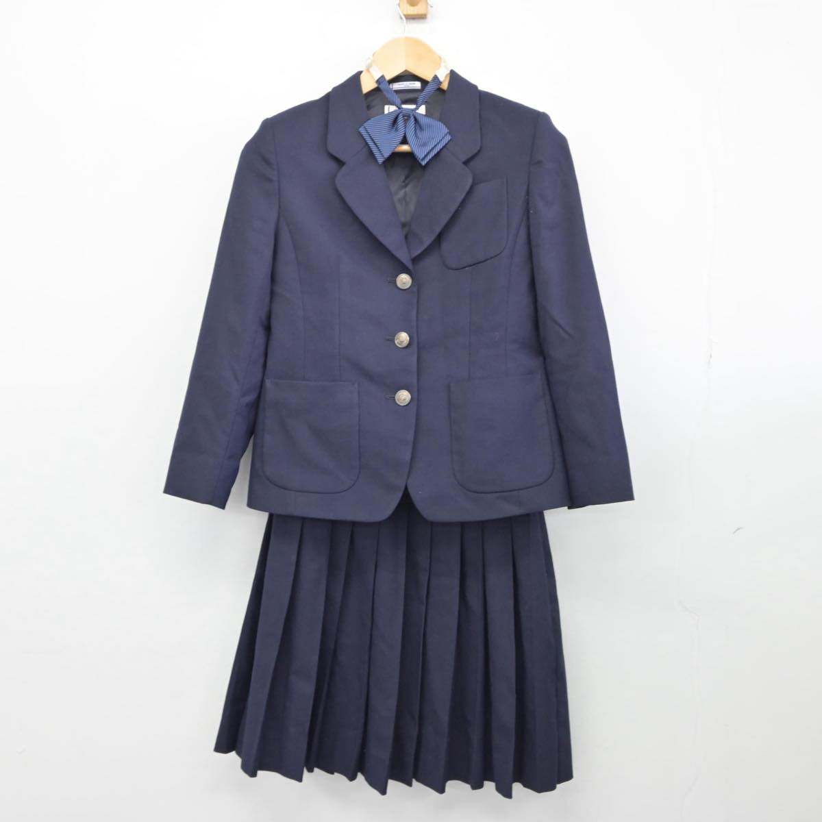 【中古】青森県 青森市立南中学校 女子制服 3点（ブレザー・スカート）sf030743