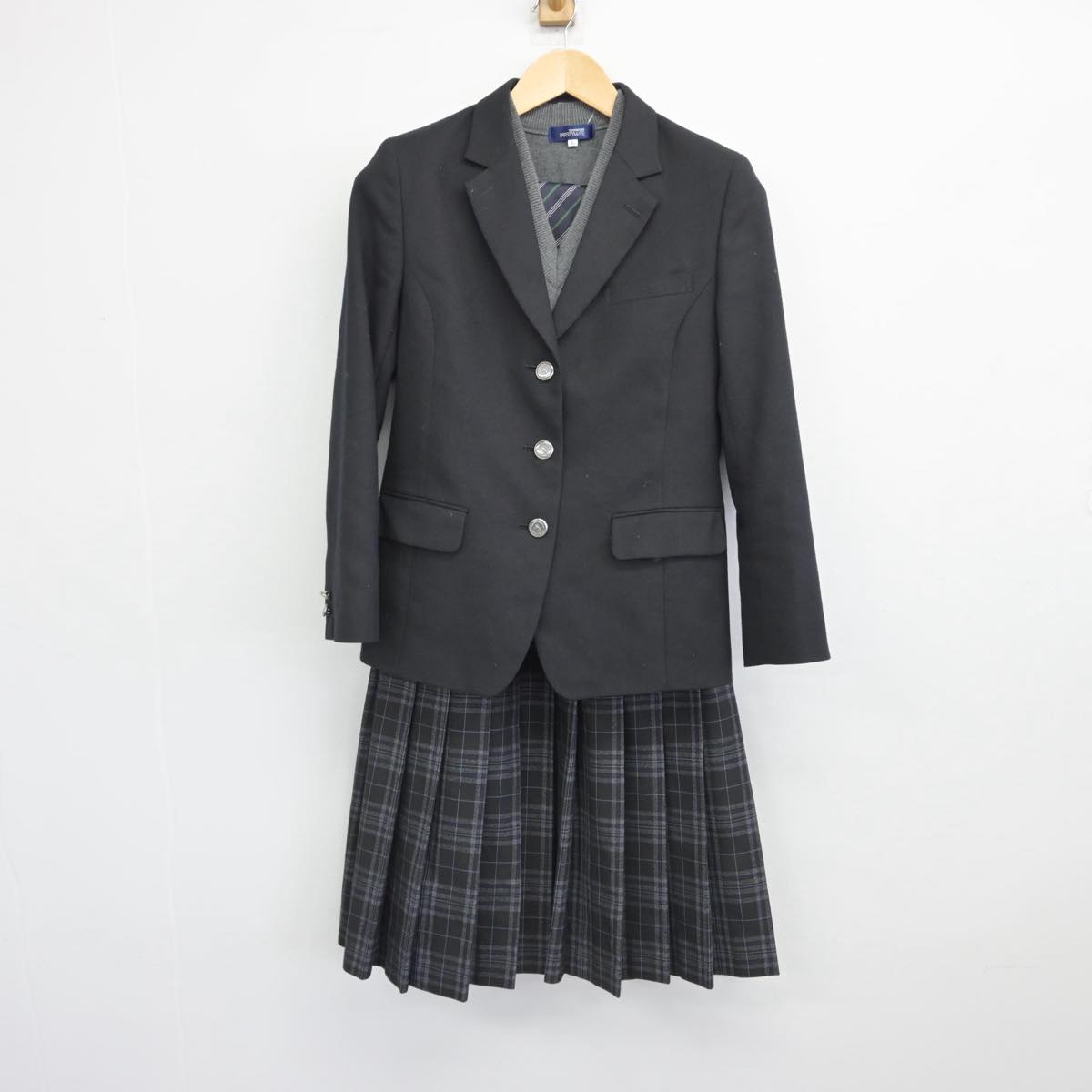 中古】埼玉県 草加西高等学校 女子制服 4点（ブレザー・ニットベスト・スカート）sf031061 | 中古制服通販パレイド