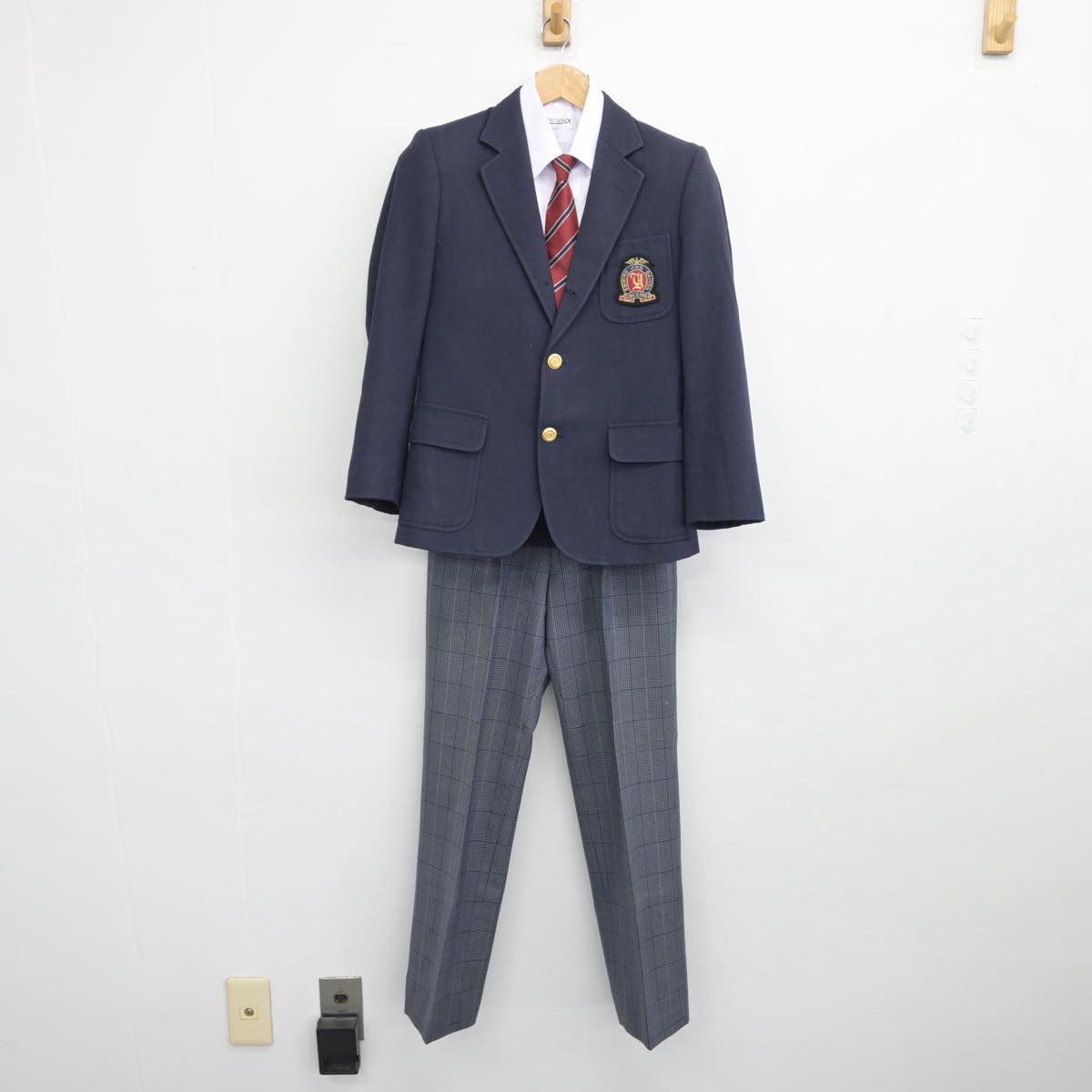 中古】北海道 帯広市立帯広第四中学校 男子制服 4点（ブレザー・シャツ・ズボン）sf031065 | 中古制服通販パレイド