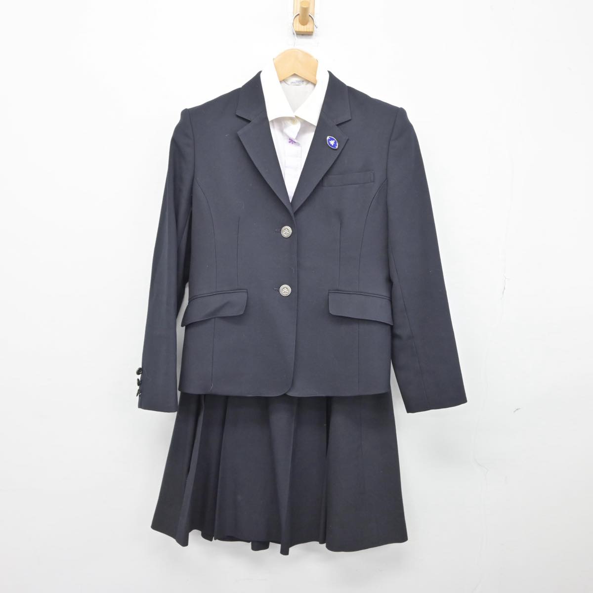中古】京都府 平安女学院高等学校 女子制服 4点（ブレザー