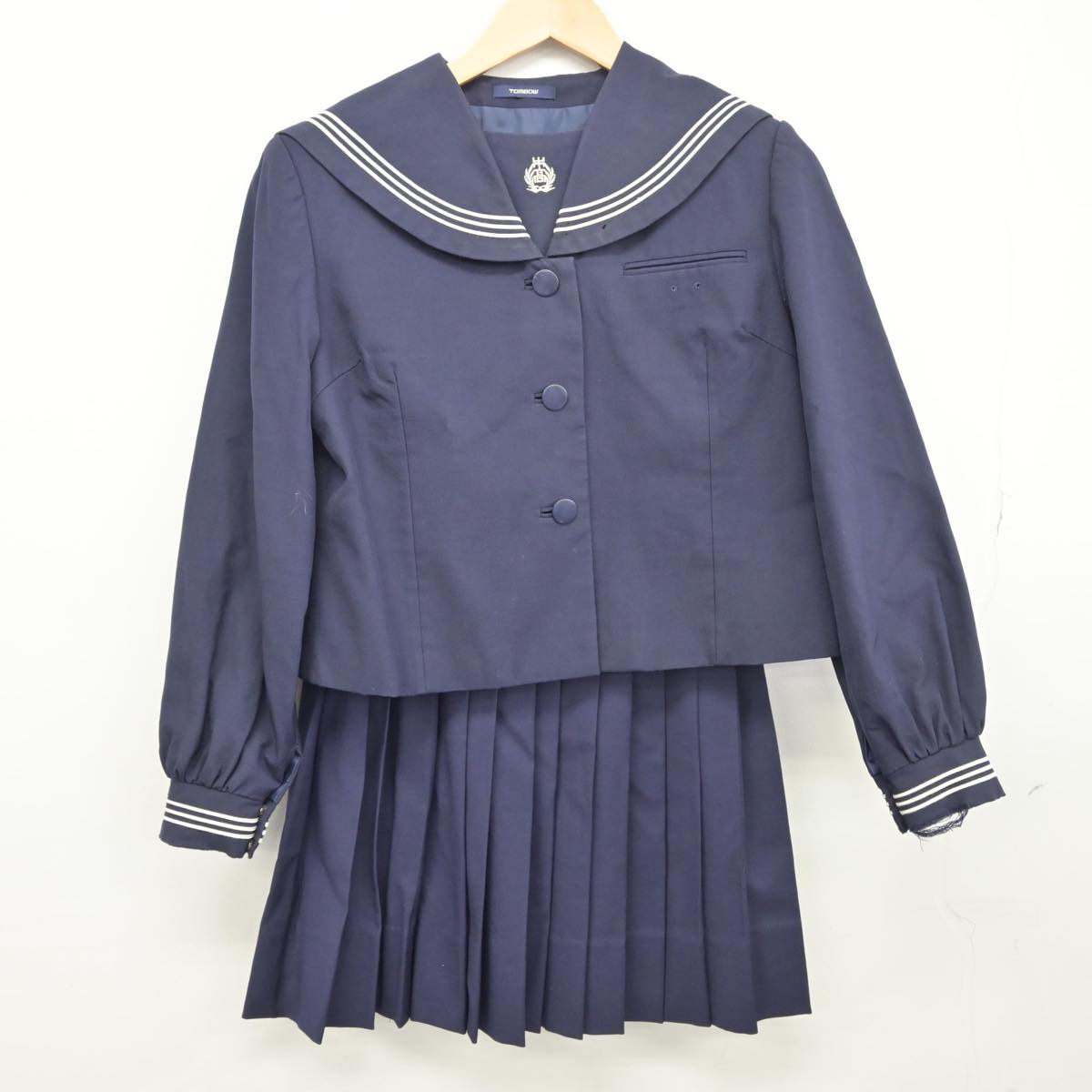 中古】千葉県 木更津高等学校 女子制服 2点（セーラー服・スカート）sf031638 | 中古制服通販パレイド