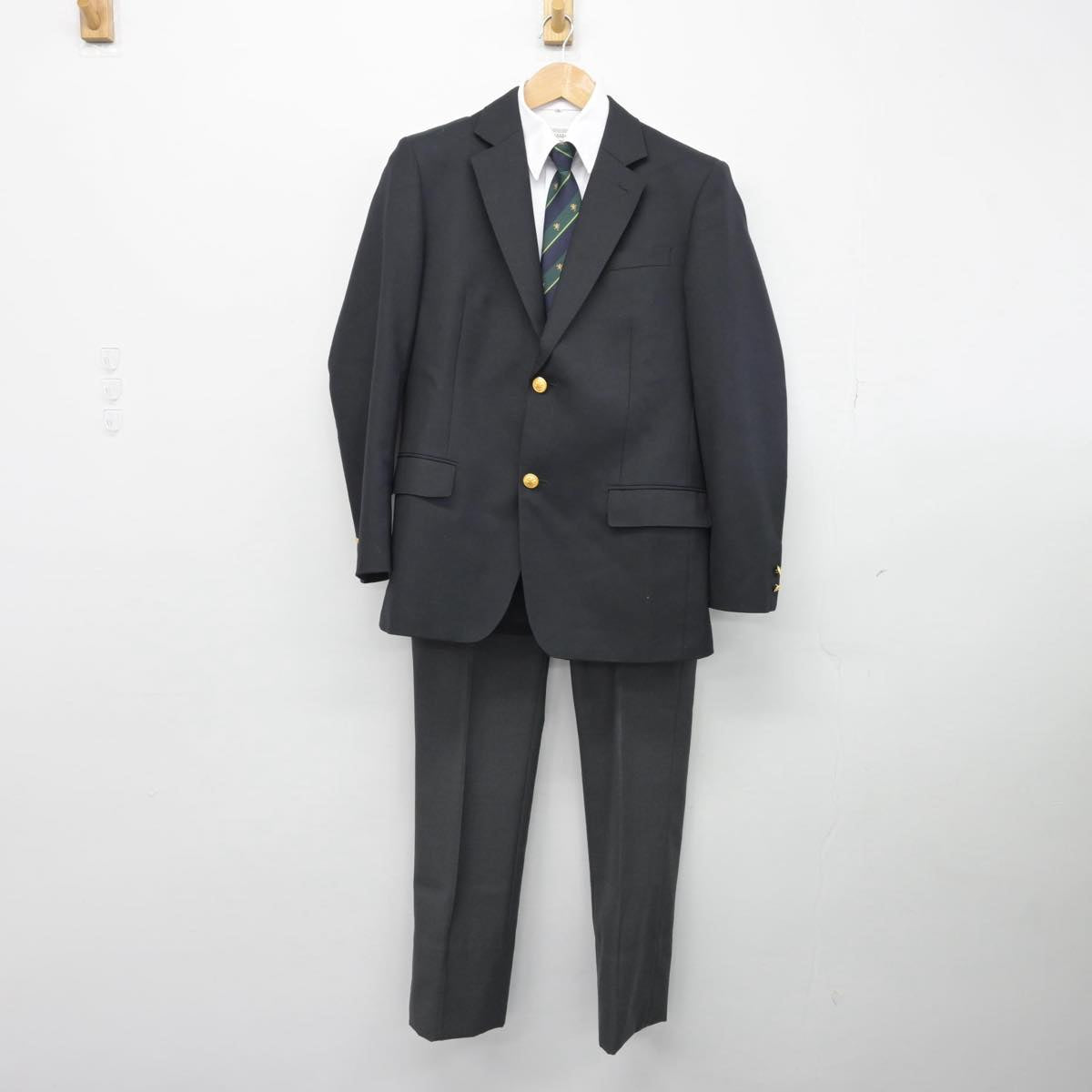 【中古】宮城県 仙台育英学園高等学校 男子制服 5点（ブレザー・シャツ・シャツ）sf031782