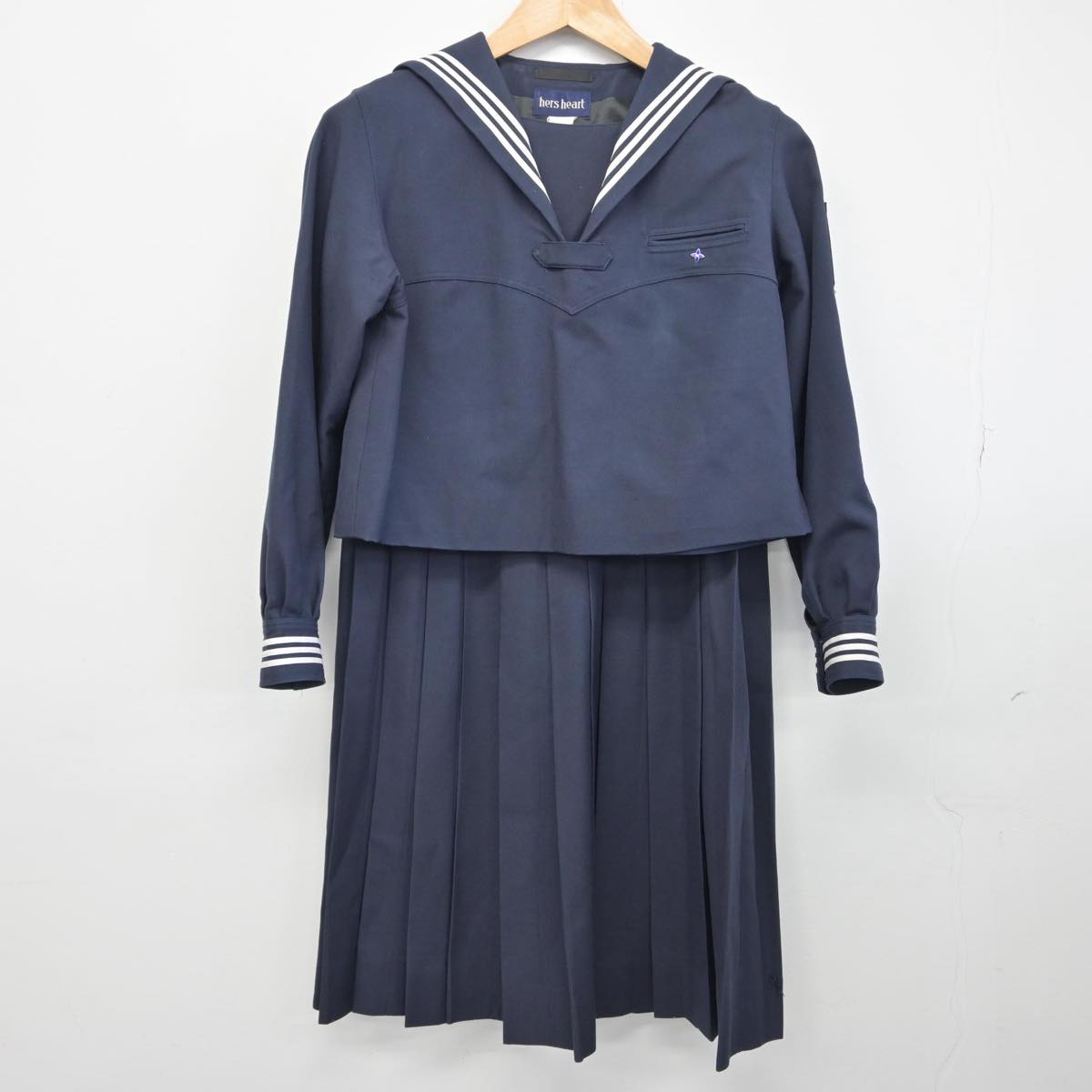 【中古】東京都 共立女子中学校 女子制服 3点（セーラー服・スカート・スカート）sf032083