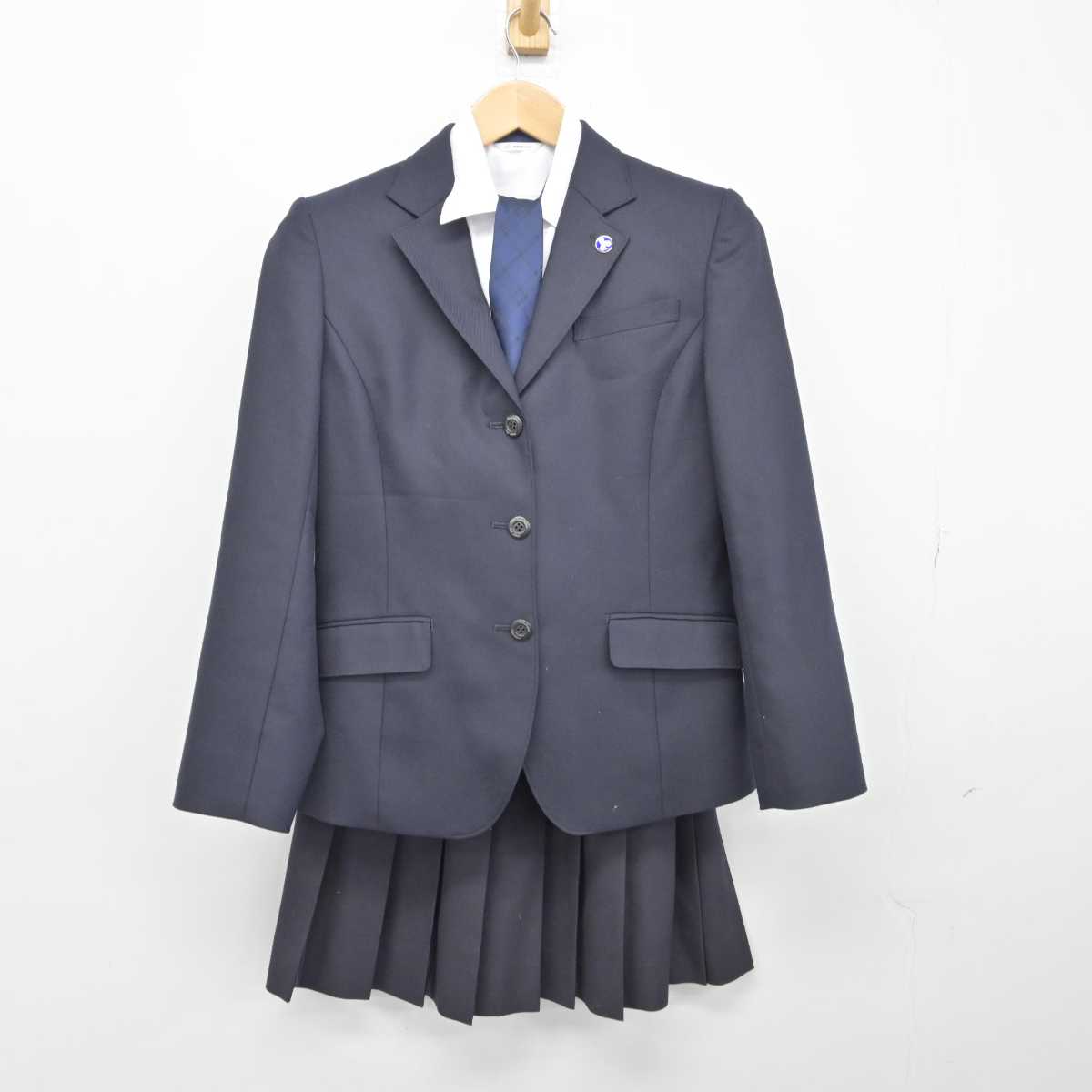 【中古】神奈川県 高浜高等学校 女子制服 5点（ブレザー・シャツ・スカート）sf032777