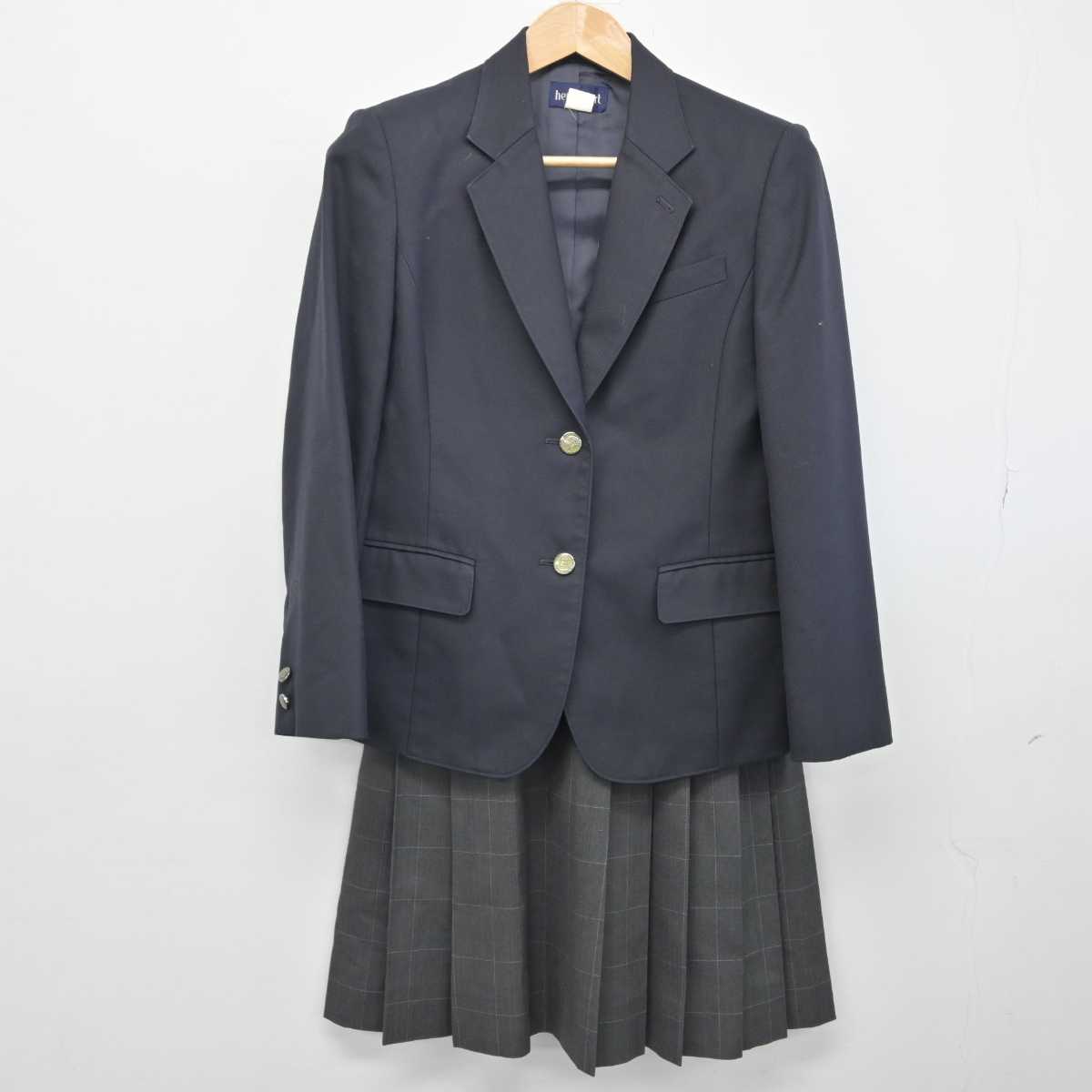 【中古】奈良県 香芝高等学校 女子制服 4点（ブレザー・ニット・スカート）sf032923