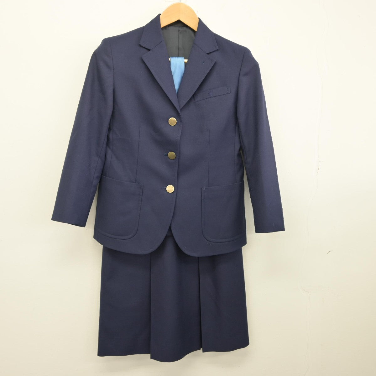 幌北学園 制服 130 120 中古】北海道 北海学園札幌高等学校 女子制服 4点 (ブレザー