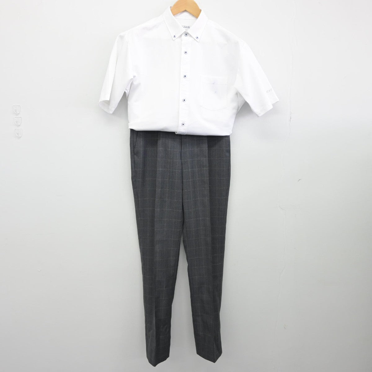 中古】新潟県 北越高等学校 男子制服 2点（シャツ・ズボン）sf033437