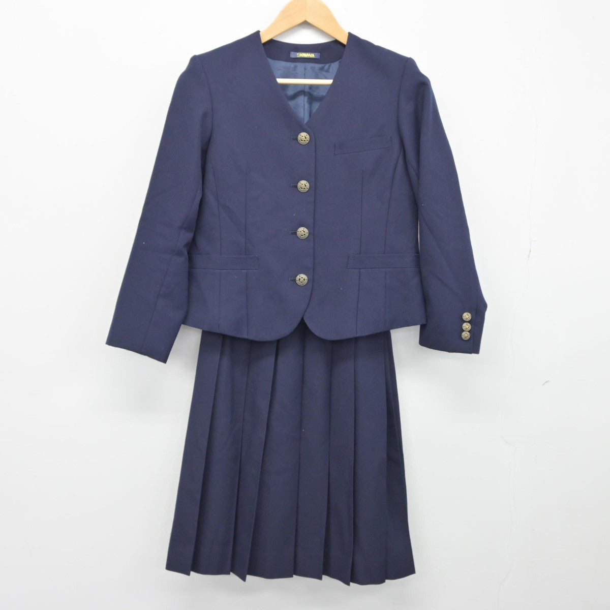 【中古】静岡県 磐田北高等学校 女子制服 3点（ブレザー・ニットベスト・スカート）sf033449