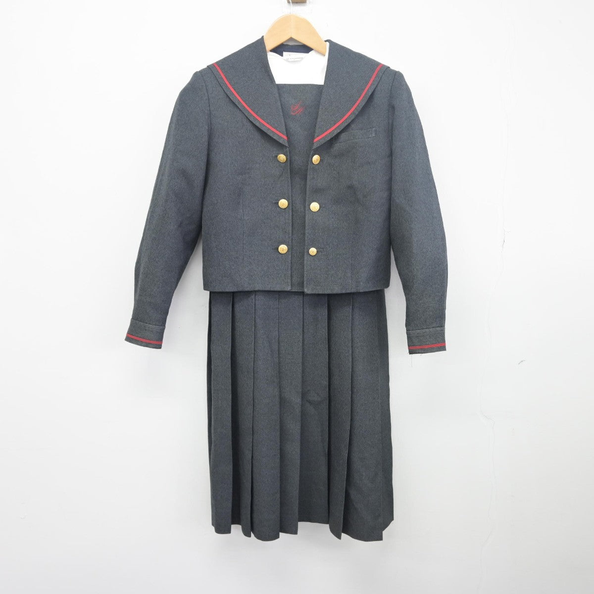 中古】茨城県 常総学院中学高等学校 女子制服 4点（ブレザー・ジャンパースカート・シャツ）sf033502 | 中古制服通販パレイド