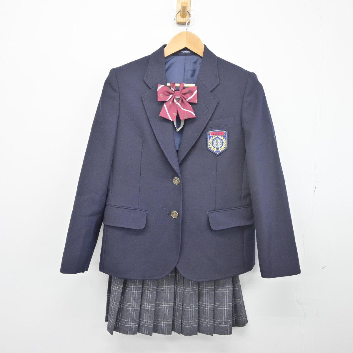 中古】茨城県 水戸平成学園高等学校 女子制服 3点（ブレザー・スカート