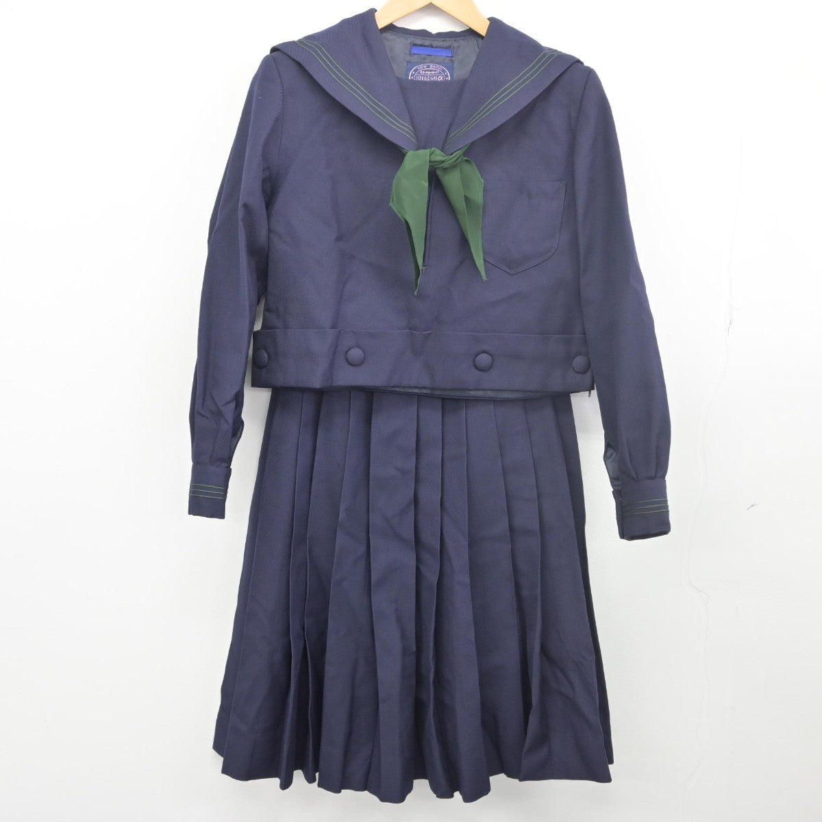 中古】大阪府 樟蔭高等学校 女子制服 5点（セーラー服・スカート）sf033765 | 中古制服通販パレイド