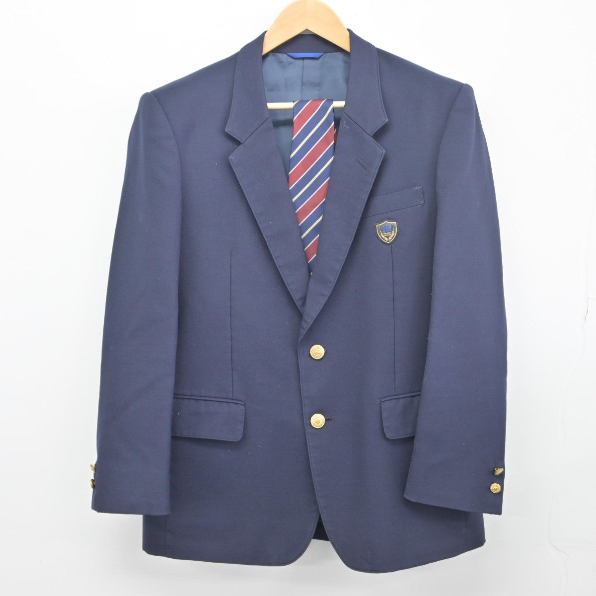 【中古】千葉県 幕張総合高等学校 男子制服 2点（ブレザー）sf033767