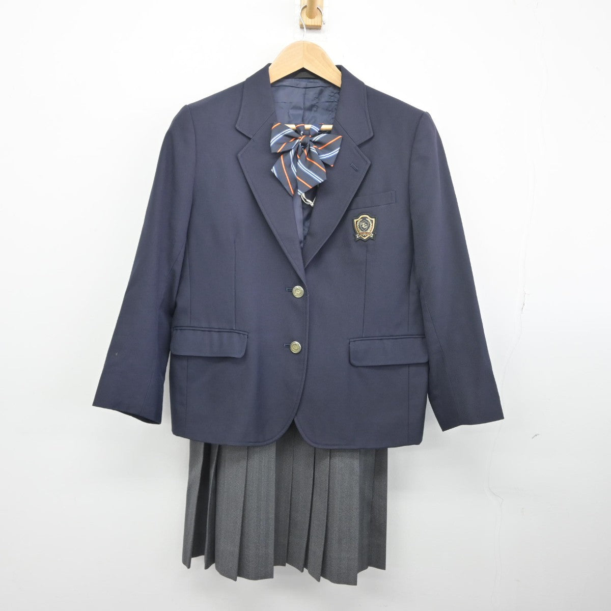 中古】神奈川県 立花学園高等学校 女子制服 4点（ブレザー・スカート