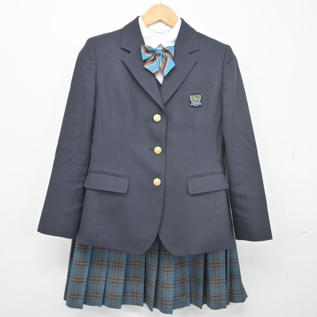 中古】千葉県 泉高等学校 女子制服 5点（ブレザー・シャツ・ニット