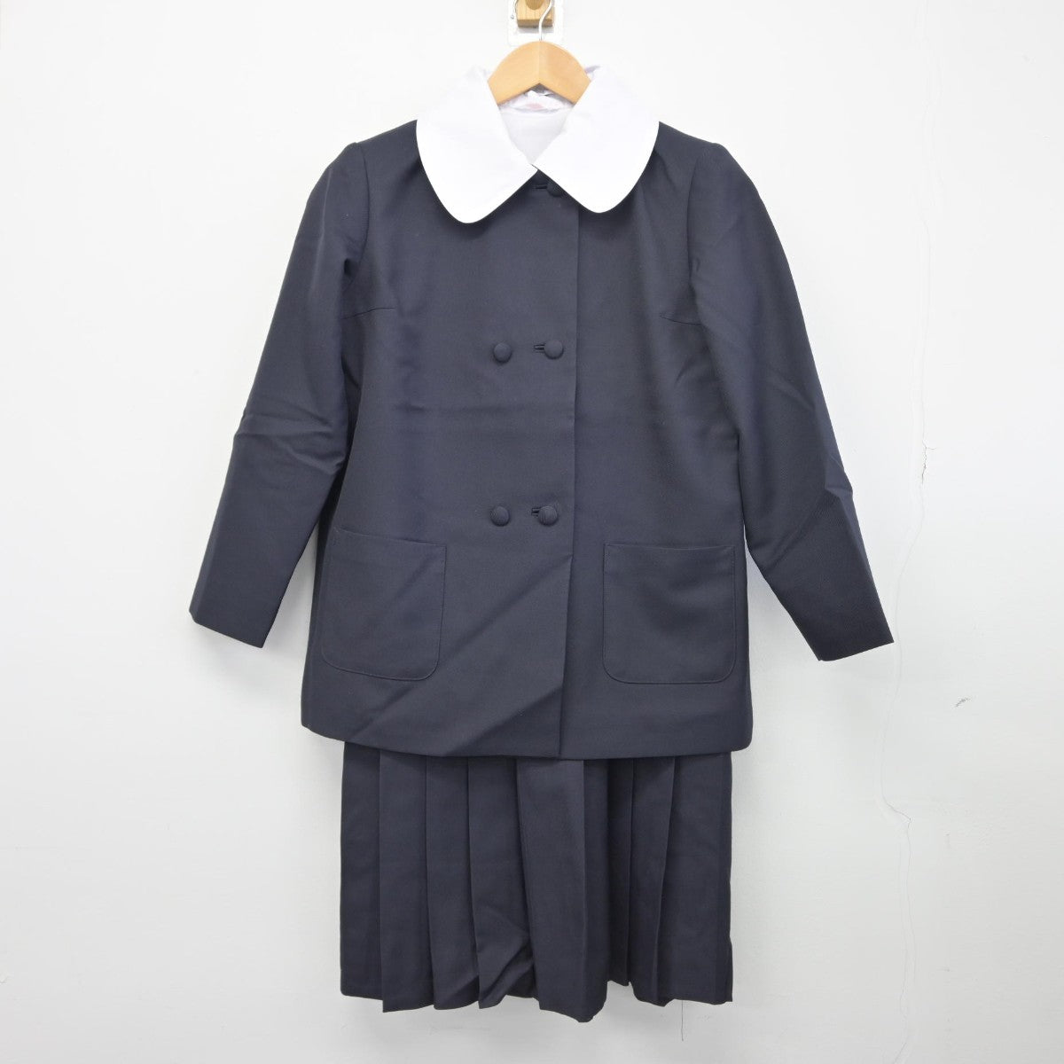 【中古】新潟県 新潟大学附属長岡小学校 女子制服 3点（ブレザー・シャツ・ジャンパースカート）sf034200