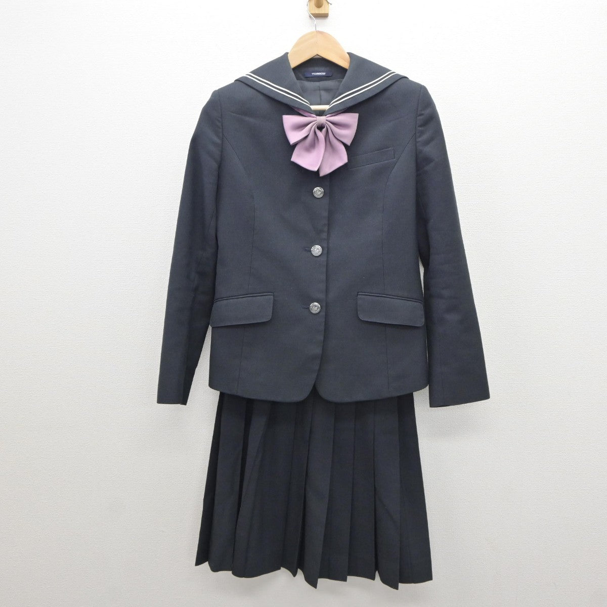 中古】兵庫県 須磨東高等学校 女子制服 2点（セーラー服・スカート）sf035174 | 中古制服通販パレイド