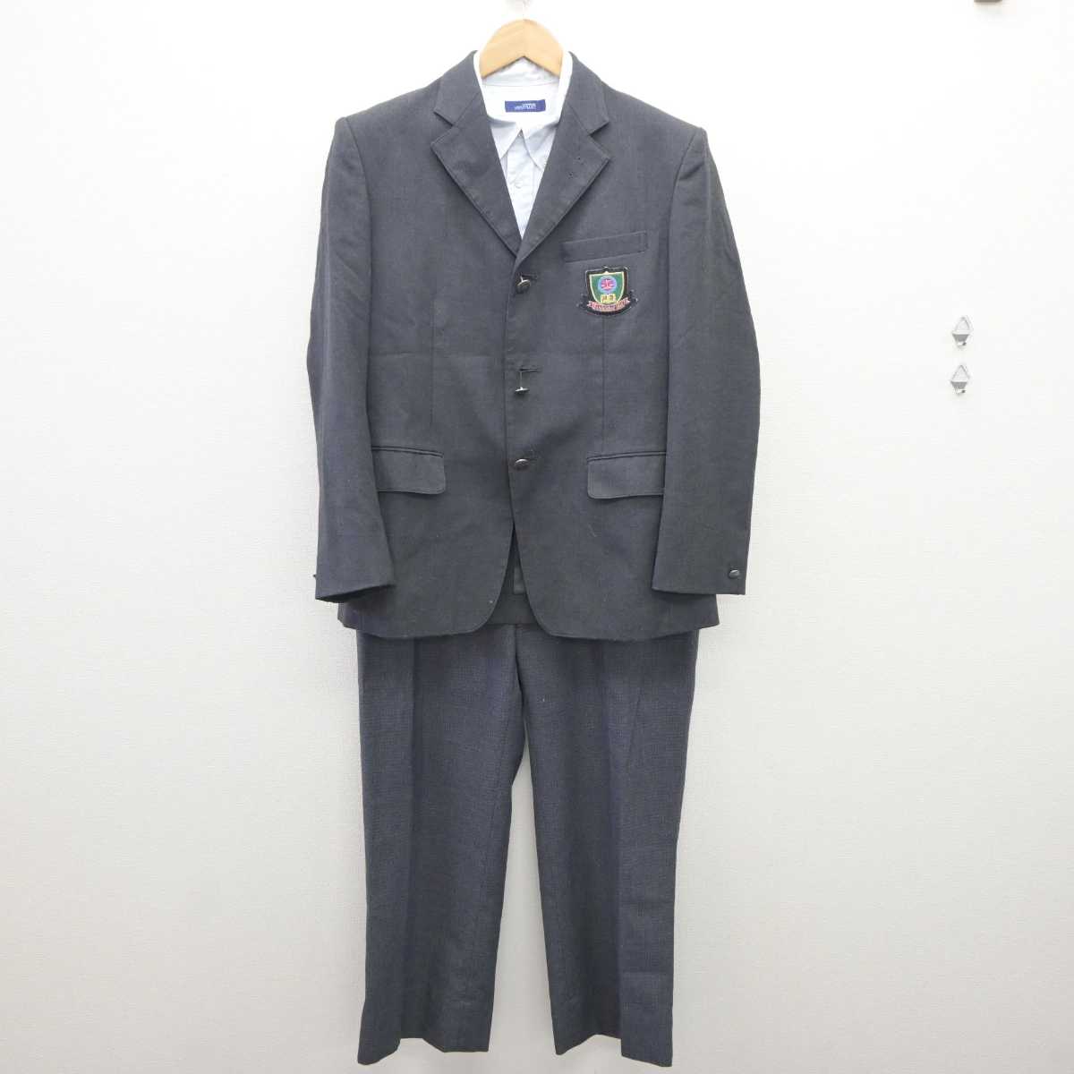 中古】埼玉県 浦和実業中学高等学校 男子制服 3点（ブレザー・シャツ