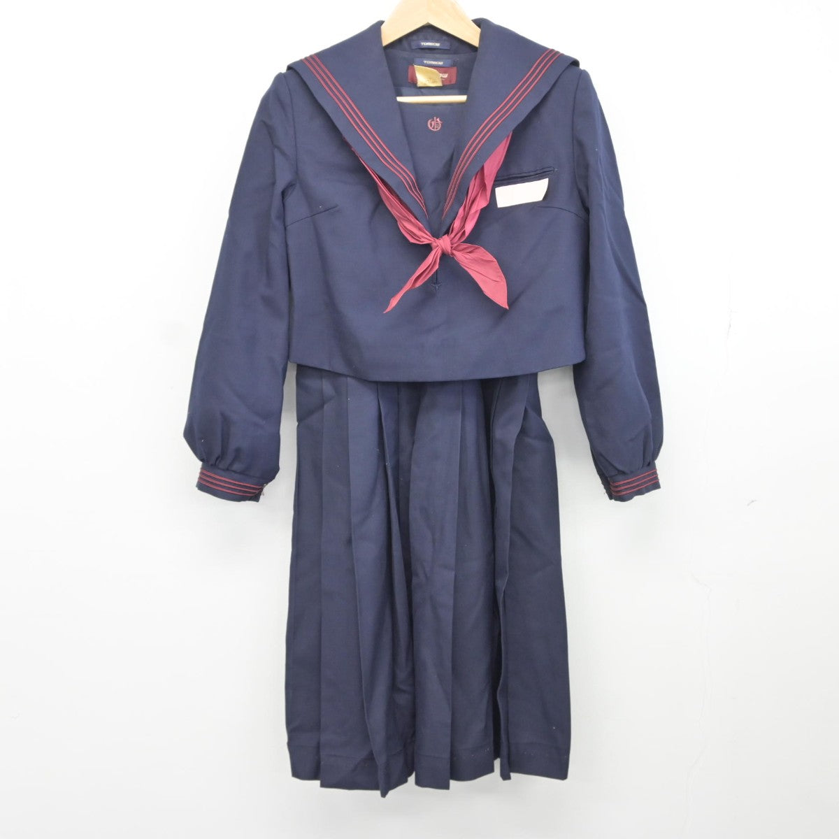 中古】福岡県 御陵中学校 女子制服 3点（セーラー服・ジャンパースカート）sf036217 | 中古制服通販パレイド