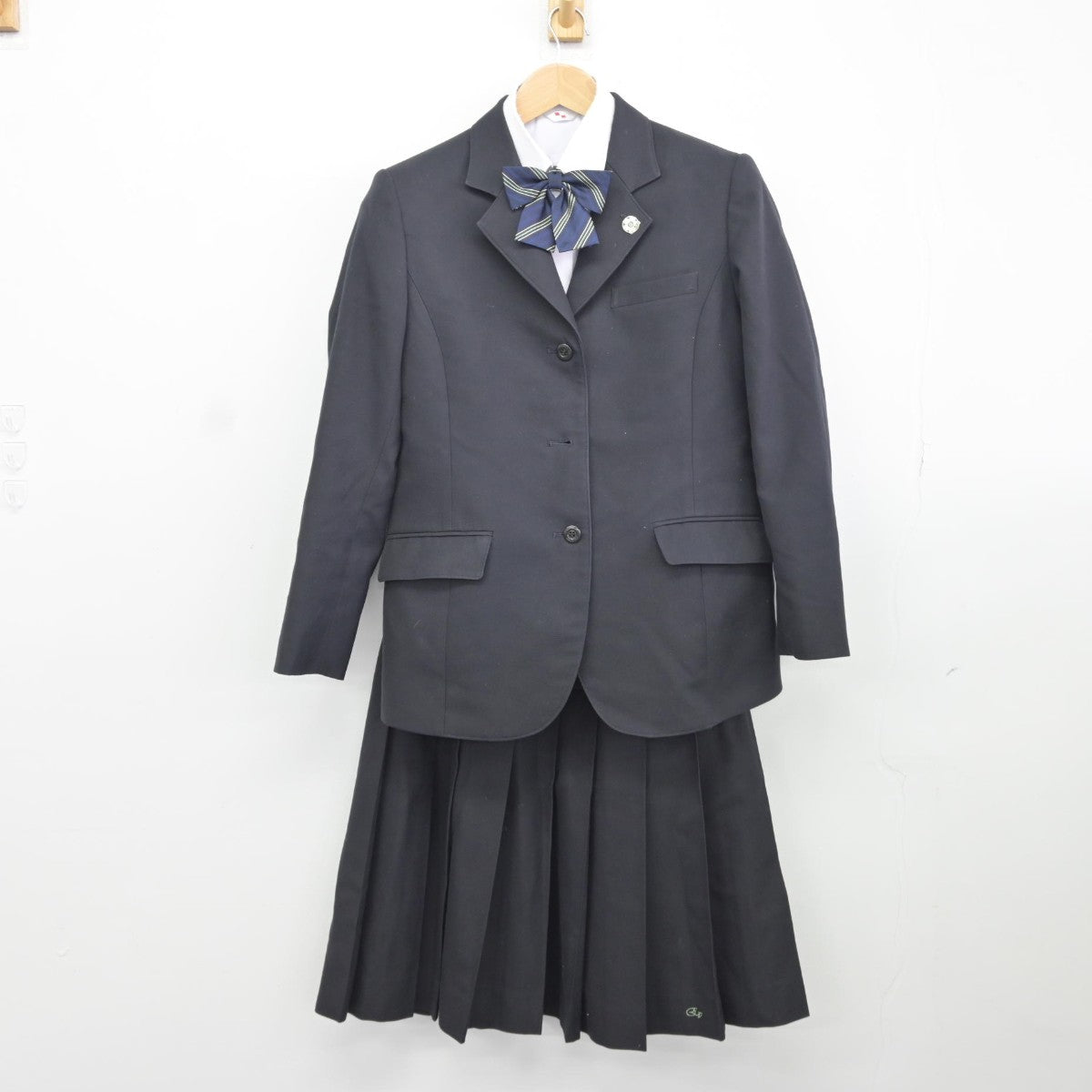 【中古】東京都 荏原第五中学校 女子制服 4点（ブレザー・シャツ・スカート）sf036686