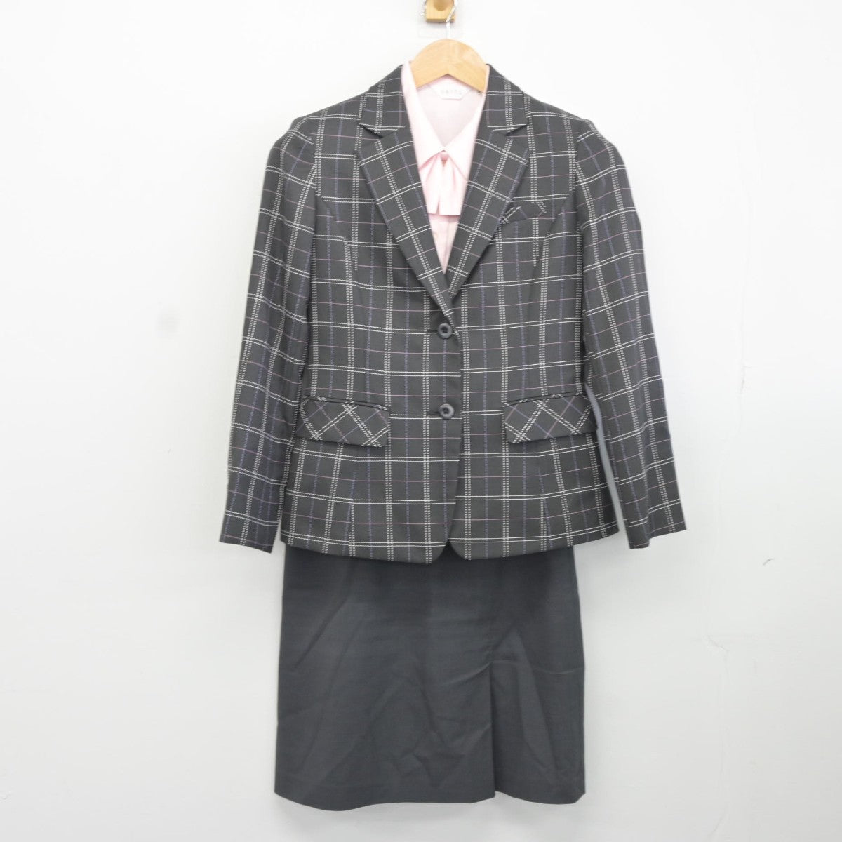 【中古】北海道 北海道中央バス 女子制服 6点（ブレザー・シャツ・スカート）sf036766