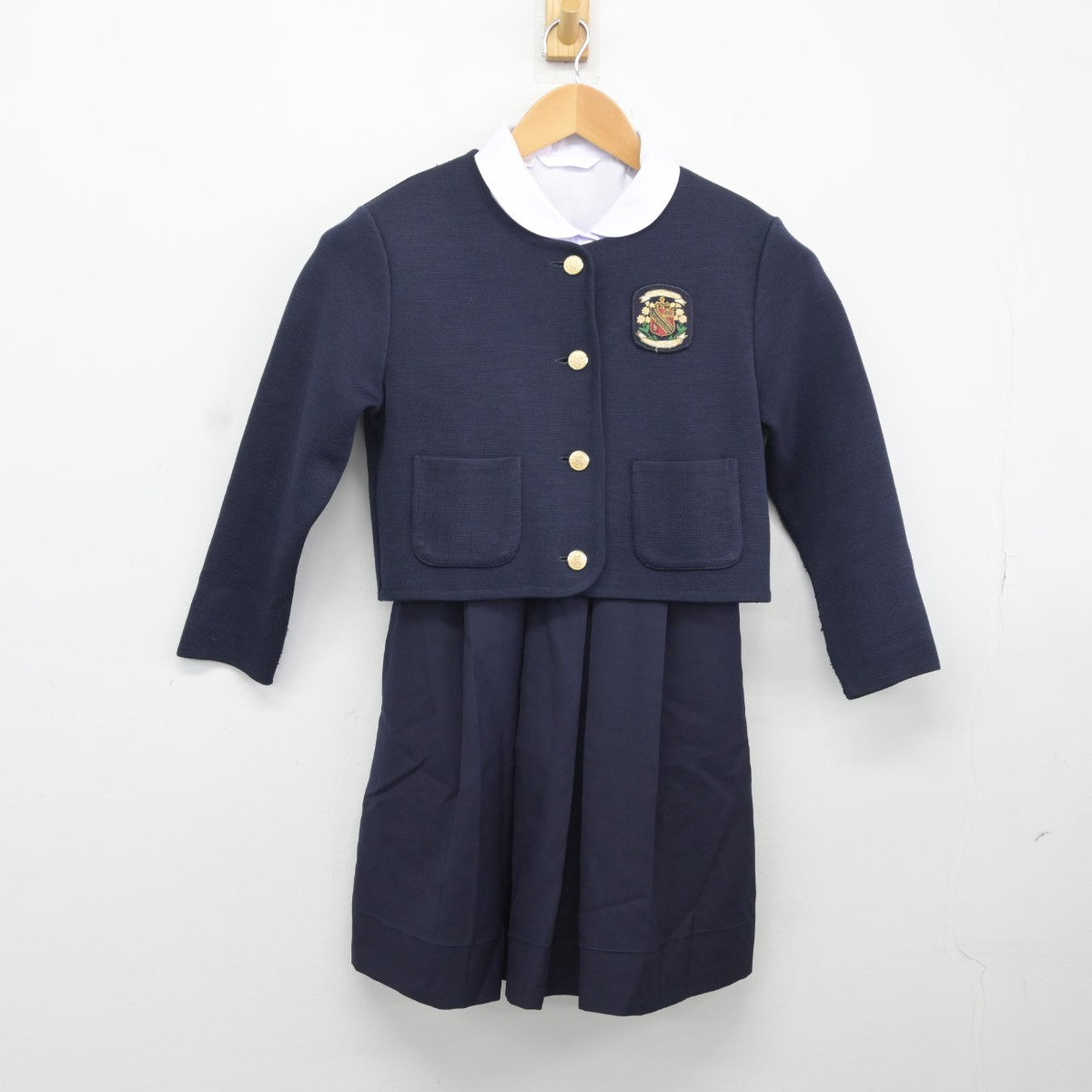 中古】福岡県 福岡雙葉小学校 女子制服 3点（ブレザー・シャツ・ジャンパースカート）sf036792 | 中古制服通販パレイド