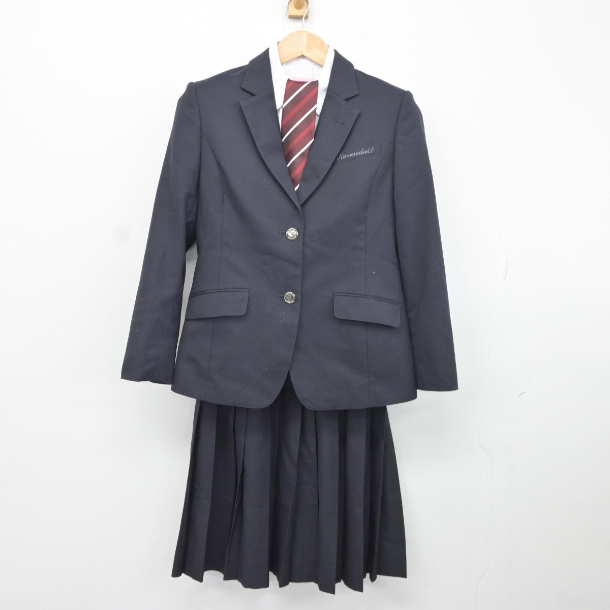 【中古】東京都 成瀬台中学校 女子制服 4点（ブレザー・シャツ・スカート）sf036875