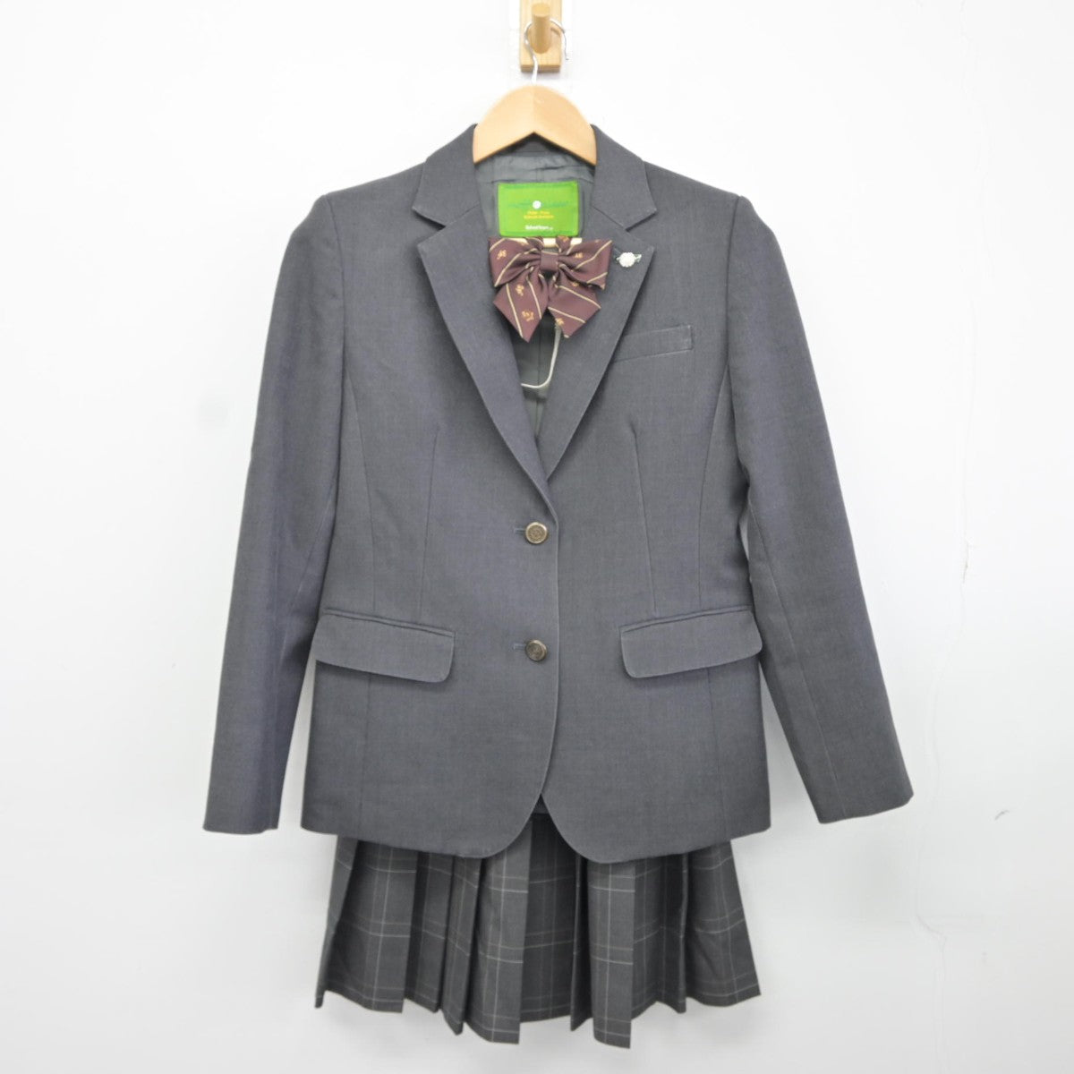 TONBOW（学生服） 制服 スカート 夏用 グレーチェック柄 W63〜80