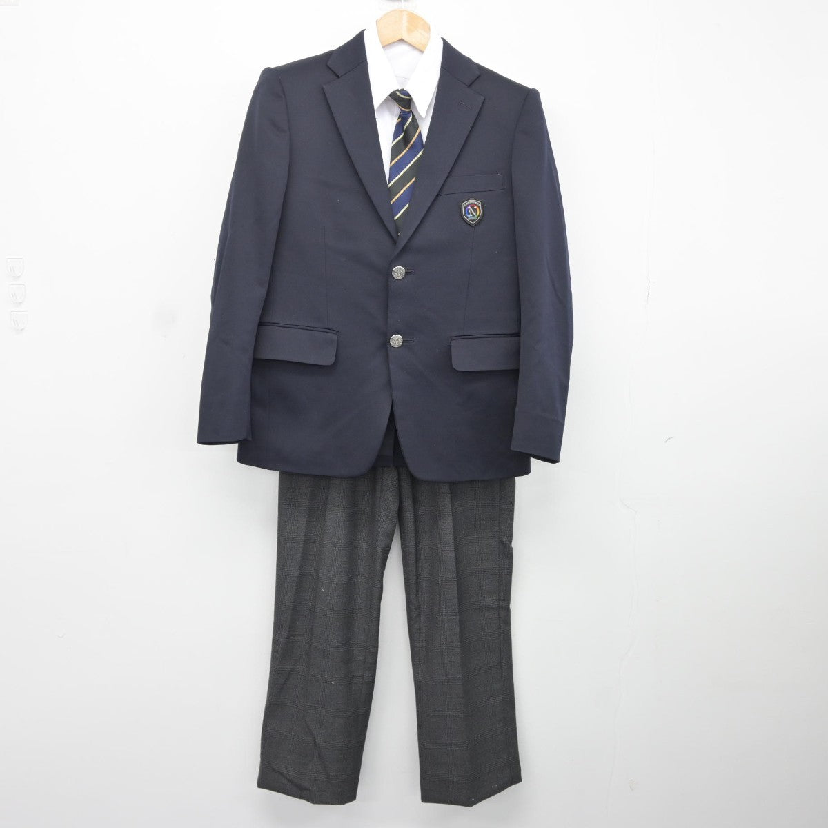 中古】愛知県 にじの丘中学校 男子制服 5点（ブレザー・シャツ・ズボン）sf038036 | 中古制服通販パレイド