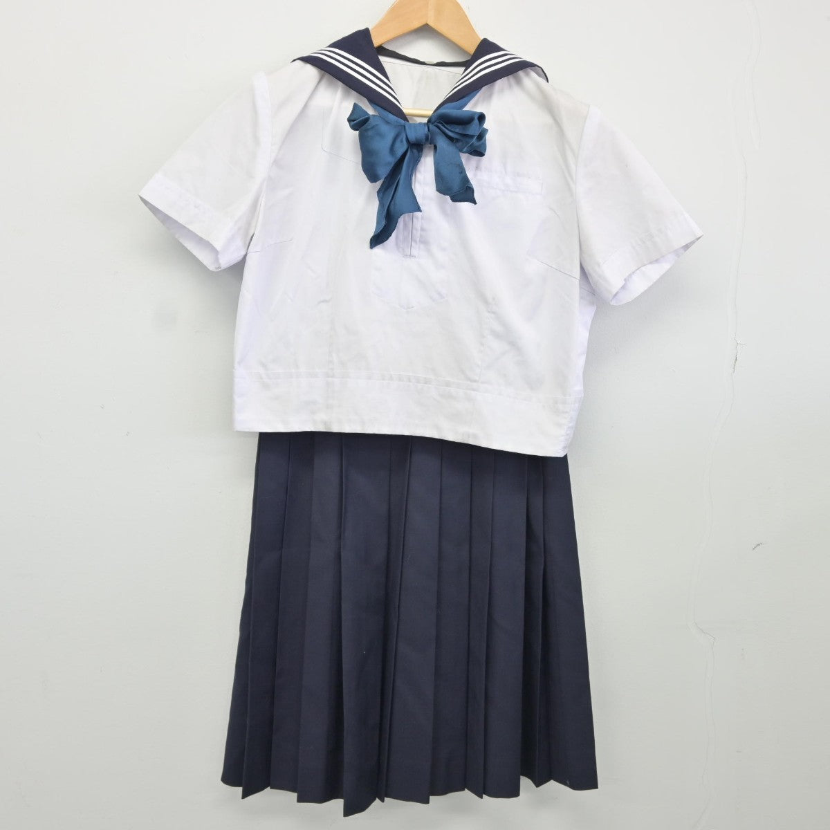 中古】東京都 私立東京女学館高等学校 女子制服 3点（セーラー服