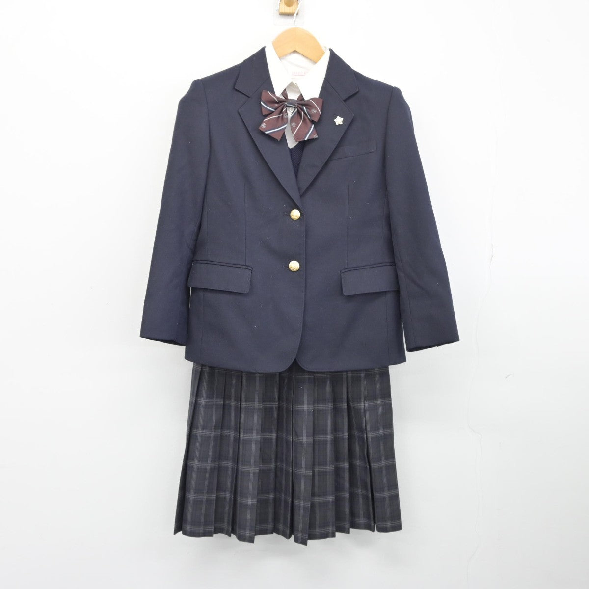 中古】東京都 新宿中学校 女子制服 6点（ブレザー・ニット・シャツ・スカート）sf038409 | 中古制服通販パレイド