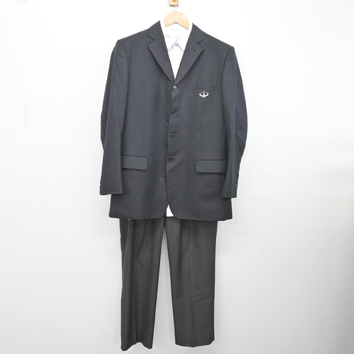 【中古】大阪府 茨木工科高等学校 男子制服 3点（ブレザー・シャツ・ズボン）sf038413