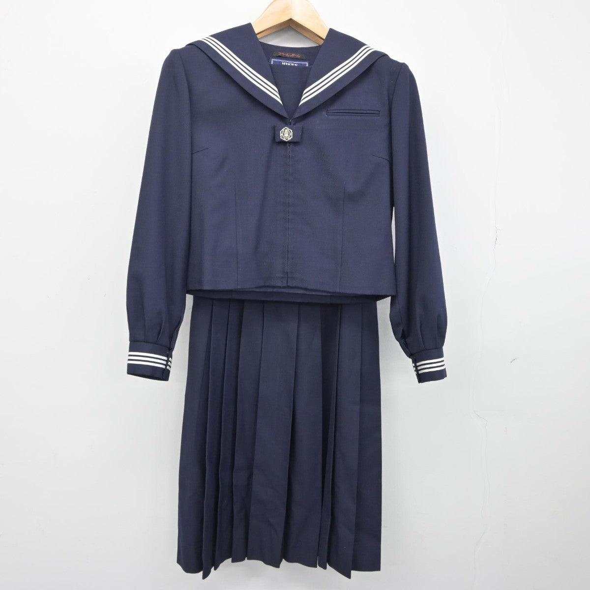 中古】東京都 深川第二中学校 女子制服 2点（セーラー服・ジャンパースカート）sf038640 | 中古制服通販パレイド