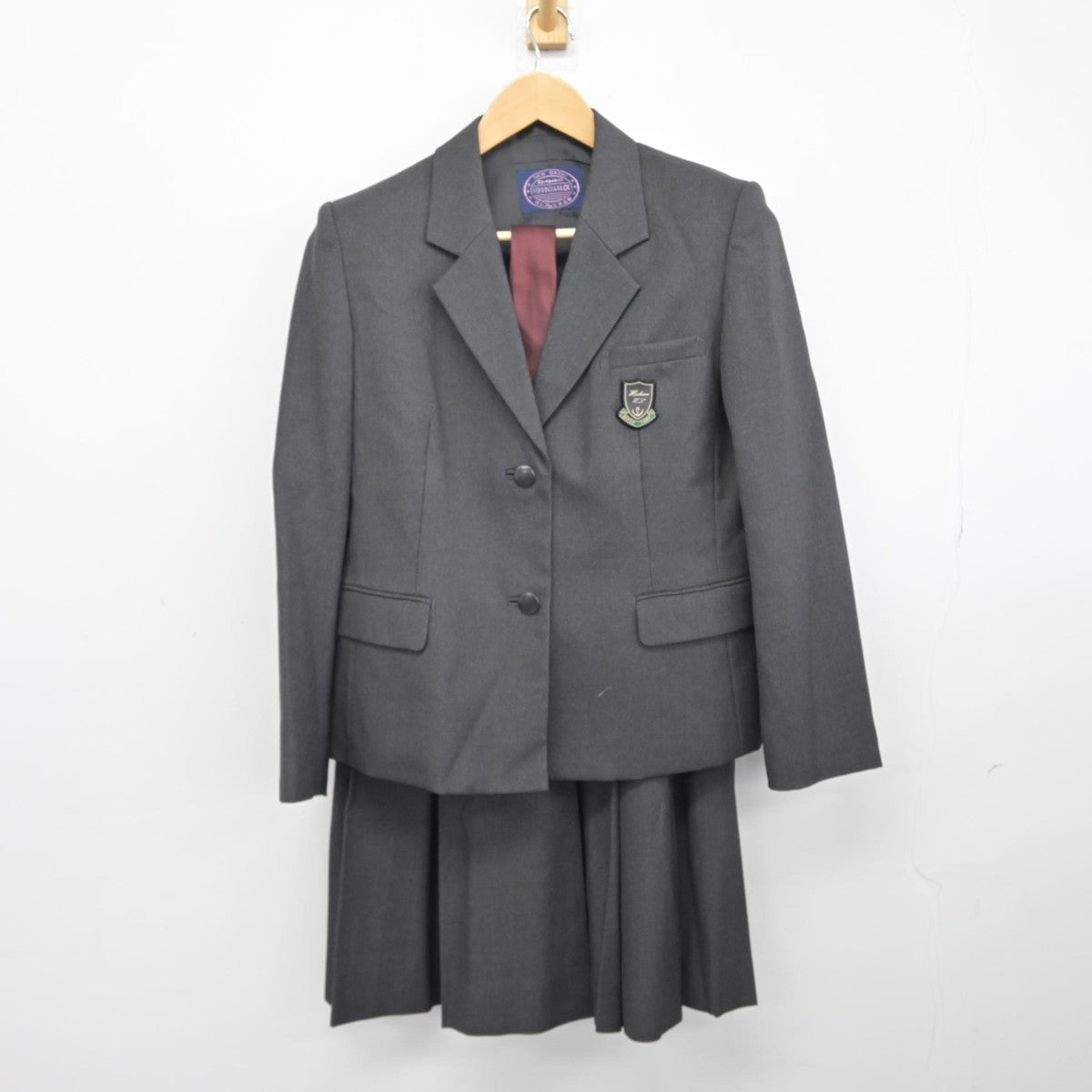 【中古】埼玉県 星野高等学校 女子制服 4点（ブレザー・ベスト・スカート）sf038990