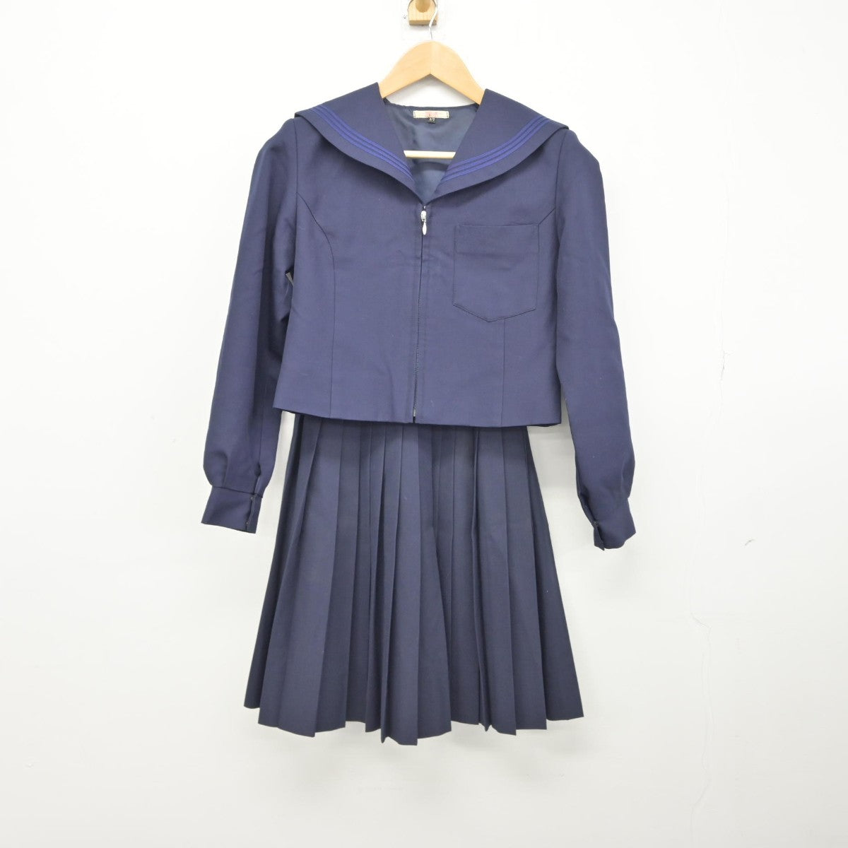 U1382/T518(中古)栃木県 厚崎中学校 女子制服3点 /合服セーラー