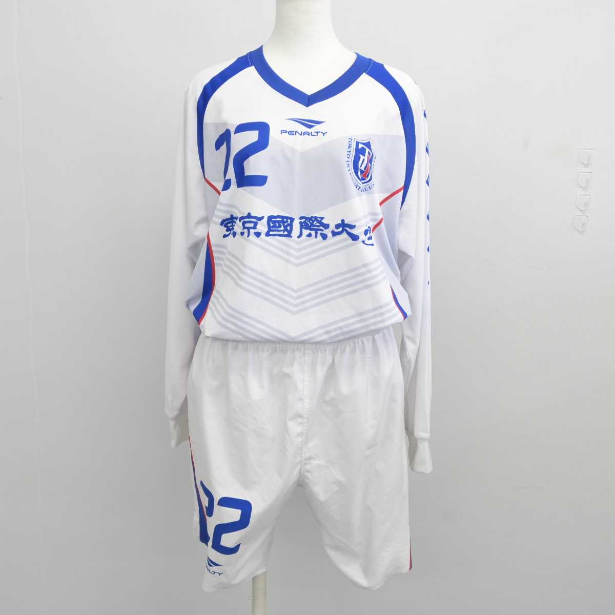 【中古】東京都 東京国際大学/サッカー部ユニフォーム 女子制服 3点（部活ユニフォーム 上・部活ユニフォーム 上・部活ユニフォーム 下）sf039733