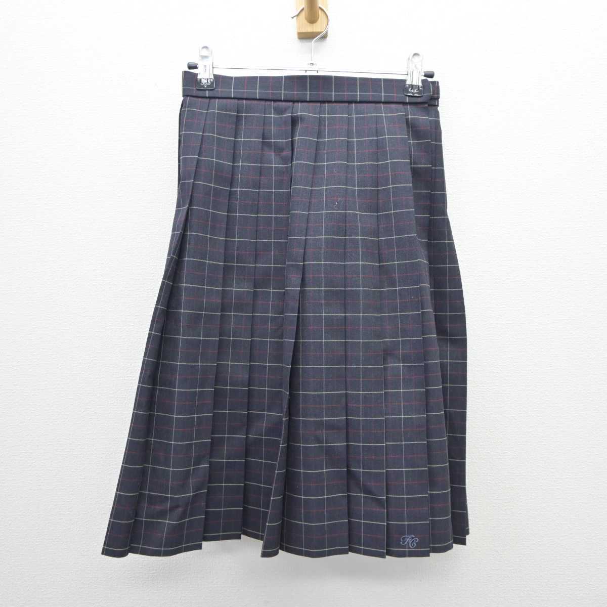 【中古】埼玉県 深谷商業高等学校 女子制服 2点 (シャツ・スカート) sf035567