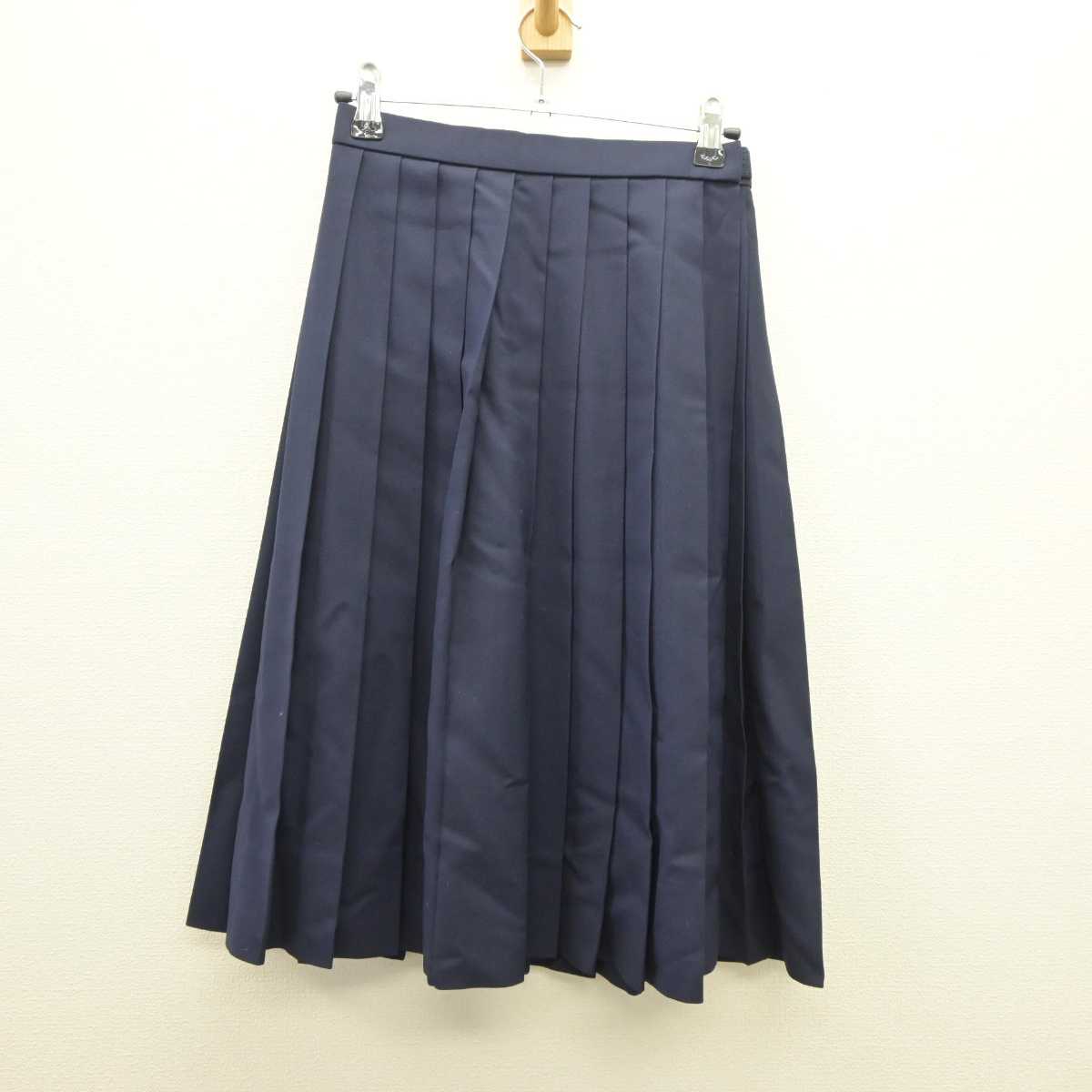 【中古】広島県 比治山女子高等学校 女子制服 5点 (セーラー服・ニット・スカート) sf035574