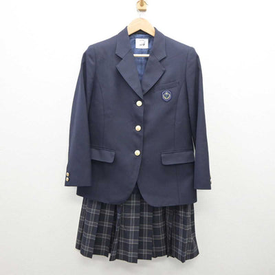 【中古】東京都 志村第四中学校 女子制服 3点 (ブレザー・ニット・スカート) sf035584