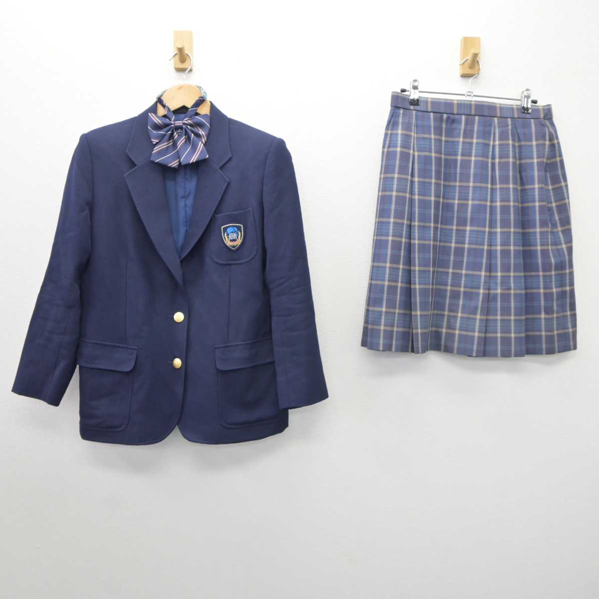 【中古】千葉県 松戸国際高等学校 女子制服 3点 (ブレザー・スカート) sf035603