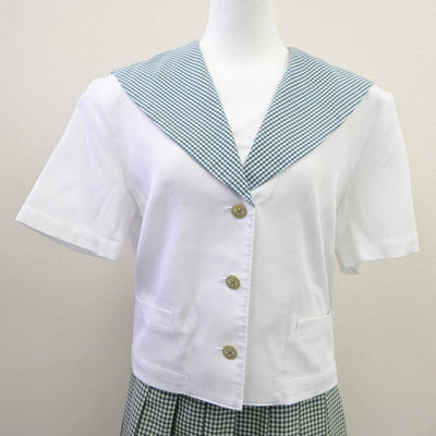 【中古】岡山県 就実高等学校 女子制服 2点 (セーラー服・スカート) sf035621