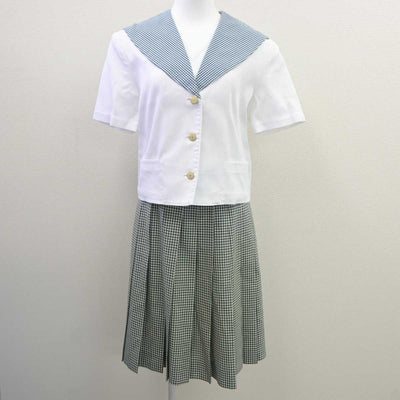 【中古】岡山県 就実高等学校 女子制服 2点 (セーラー服・スカート) sf035622