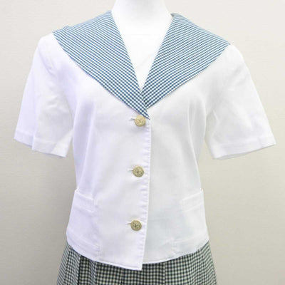 【中古】岡山県 就実高等学校 女子制服 2点 (セーラー服・スカート) sf035622