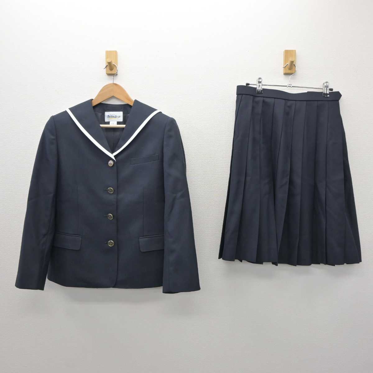 【中古】東京都 品川区立伊藤学園中学校 女子制服 2点 (ブレザー・スカート) sf035652