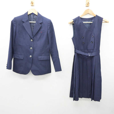 【中古】大阪府 追手門学院大手前中学校高等学校 女子制服 2点 (ブレザー・ジャンパースカート) sf035653