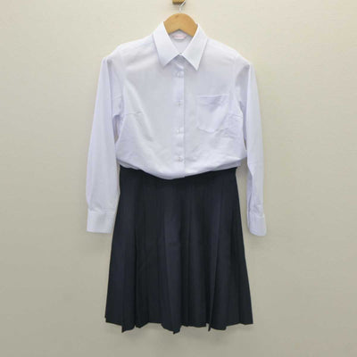 【中古】東京都 小金井第一中学校 女子制服 2点 (シャツ・スカート) sf035657